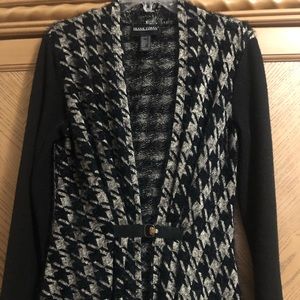 Frank Lyman Design Black and White Houndstooth Blazer